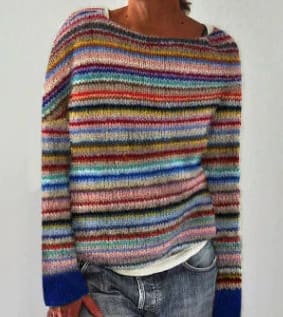 Delia Women's Crew-Neck Knit Jumper