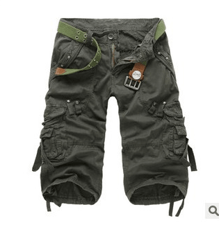 Frederick Men's Multi-Pocket Belted Cargo Shorts
