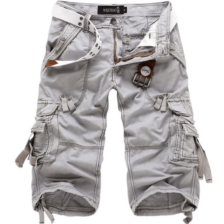 Frederick Men's Multi-Pocket Belted Cargo Shorts