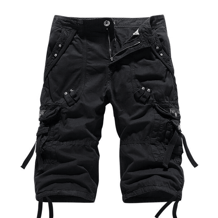 Frederick Men's Multi-Pocket Belted Cargo Shorts