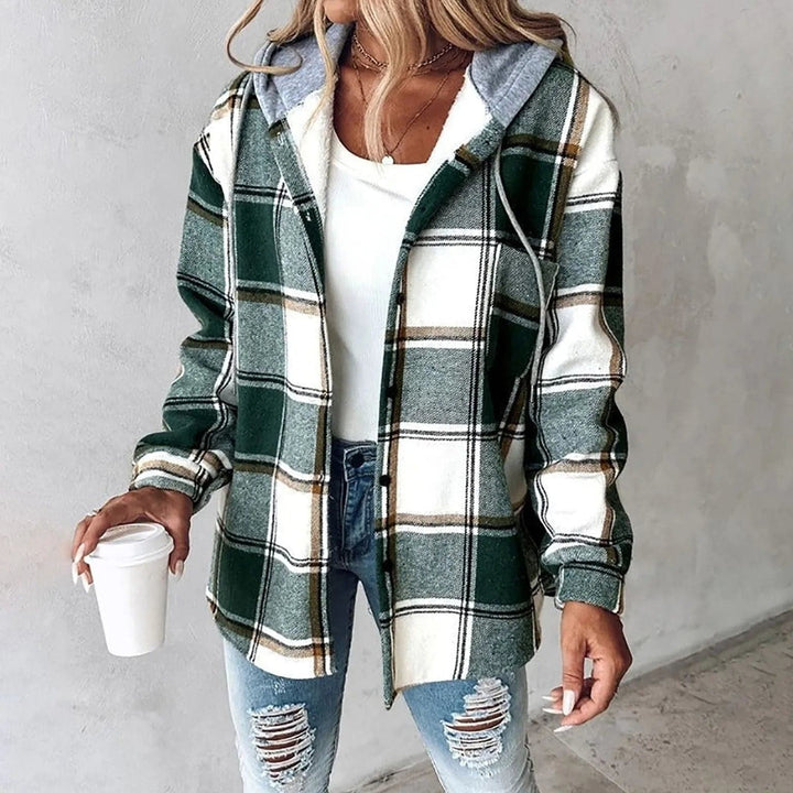 Beatrice Women's Plaid Hoodie Jacket