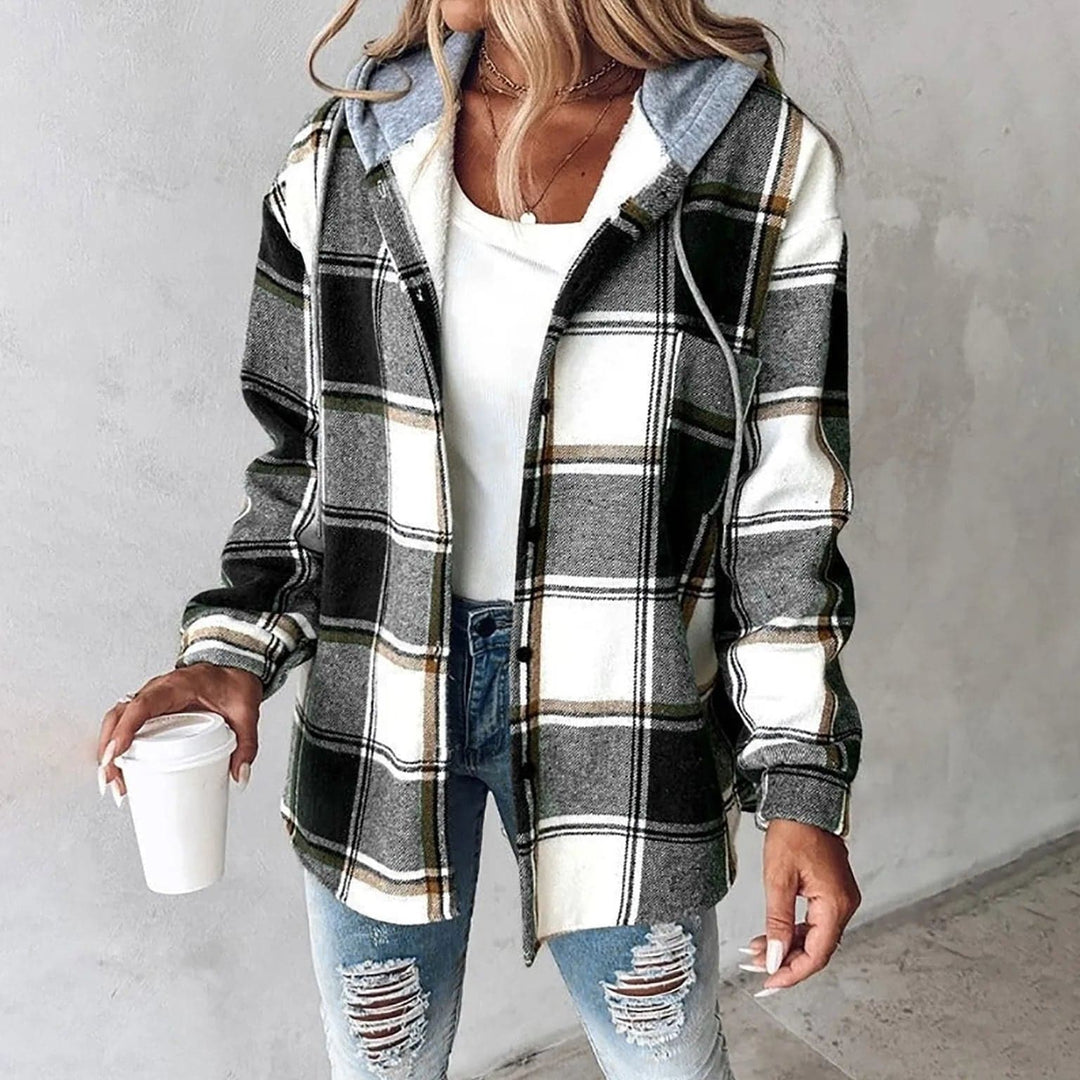 Beatrice Women's Plaid Hoodie Jacket