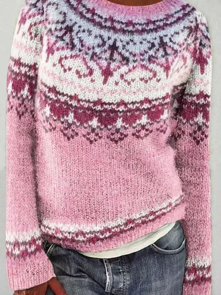 Ione Women's Reindeer Knit Christmas Jumper