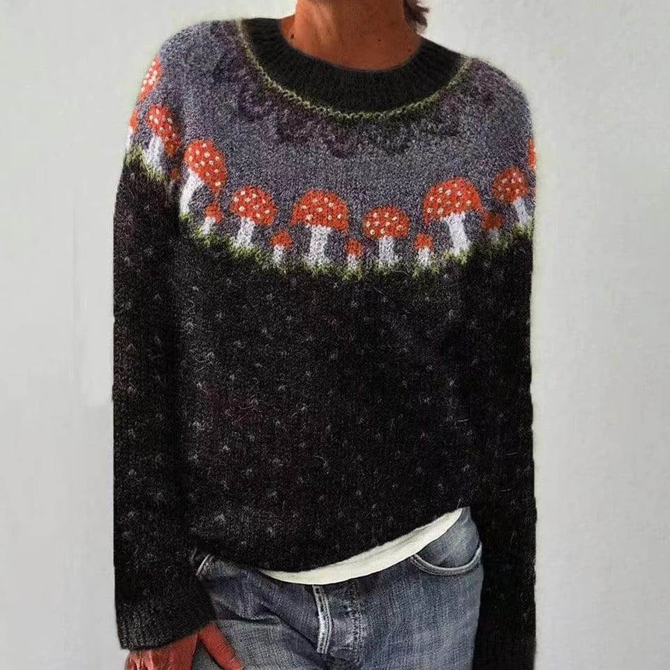 Ione Women's Reindeer Knit Christmas Jumper