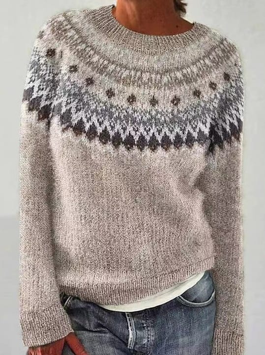 Ione Women's Reindeer Knit Christmas Jumper