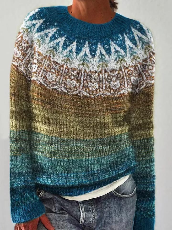 Ione Women's Reindeer Knit Christmas Jumper
