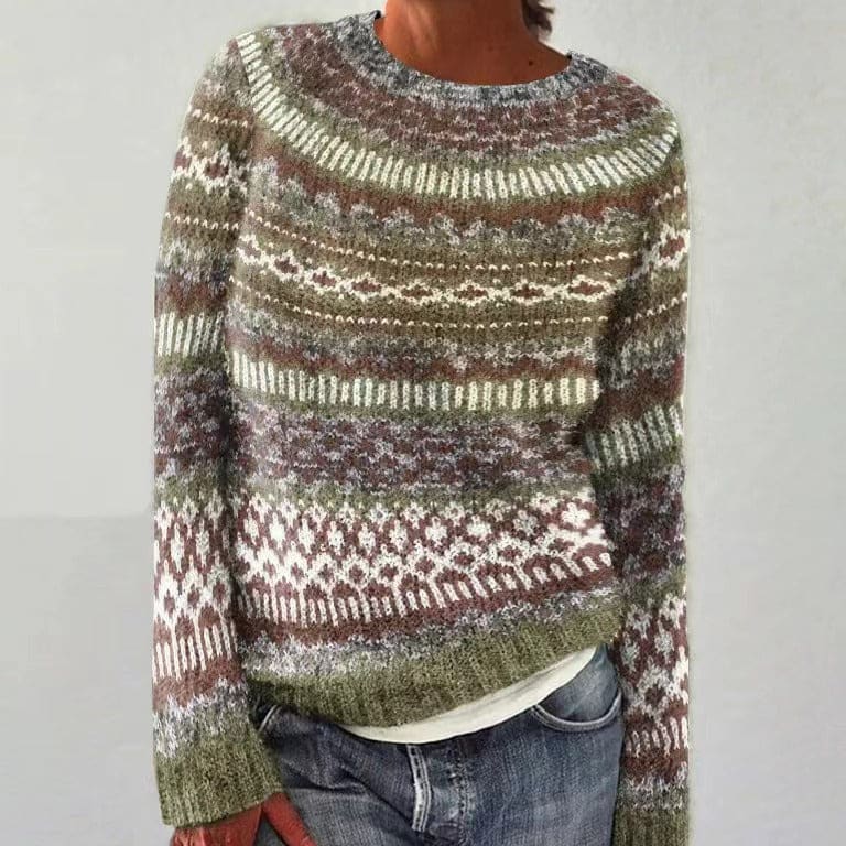 Ione Women's Reindeer Knit Christmas Jumper