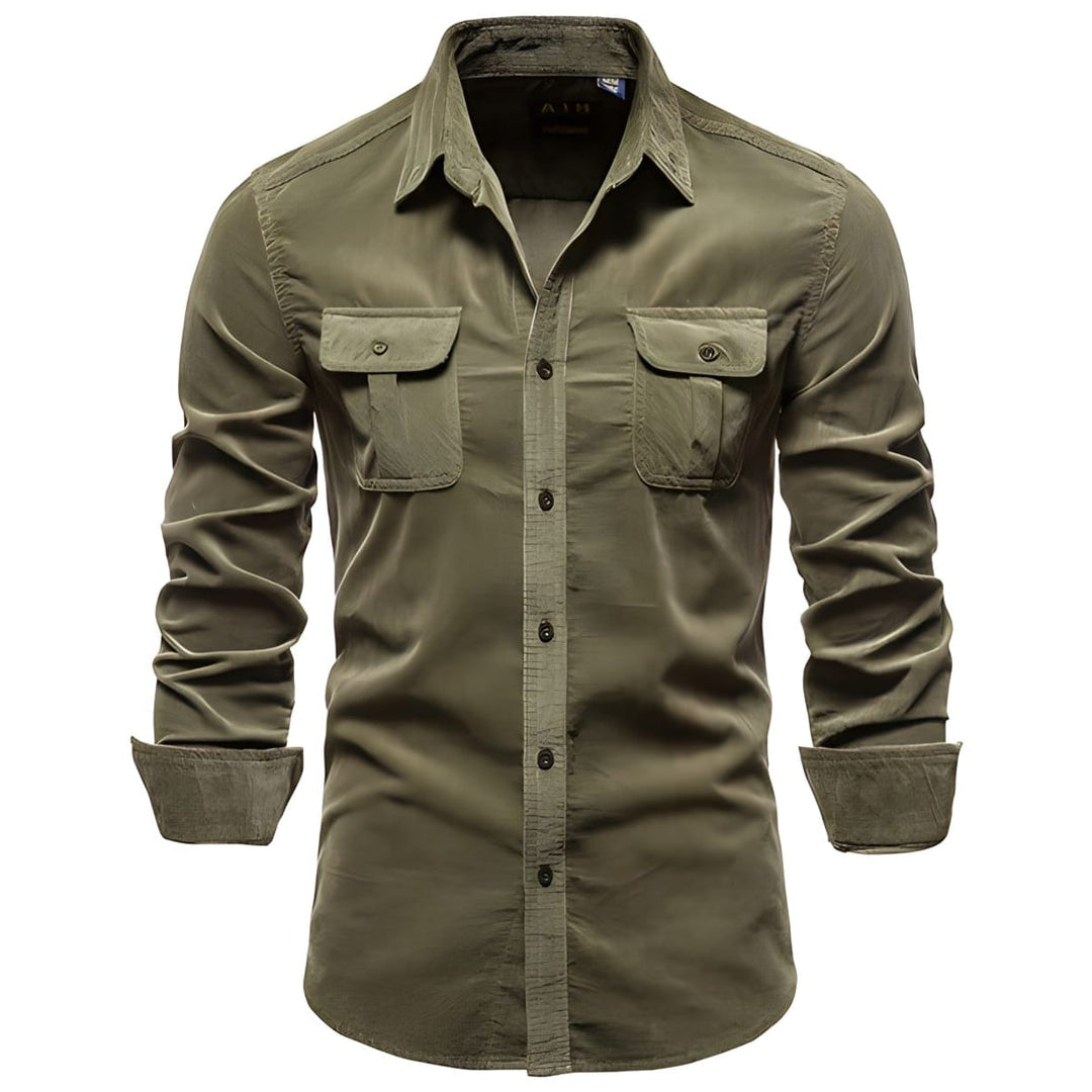 Magnus Men's Long-Sleeve Casual Button Shirt