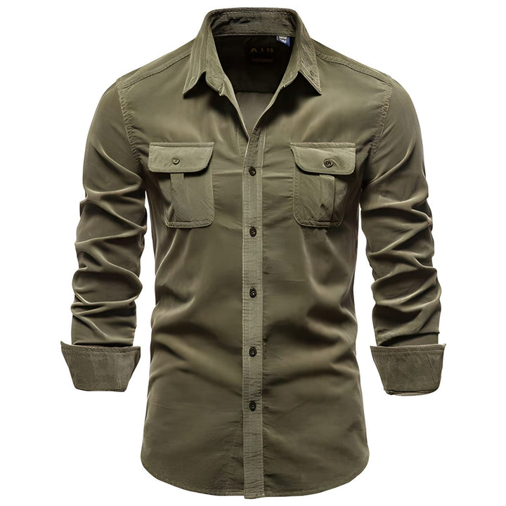 Magnus Men's Long-Sleeve Casual Button Shirt