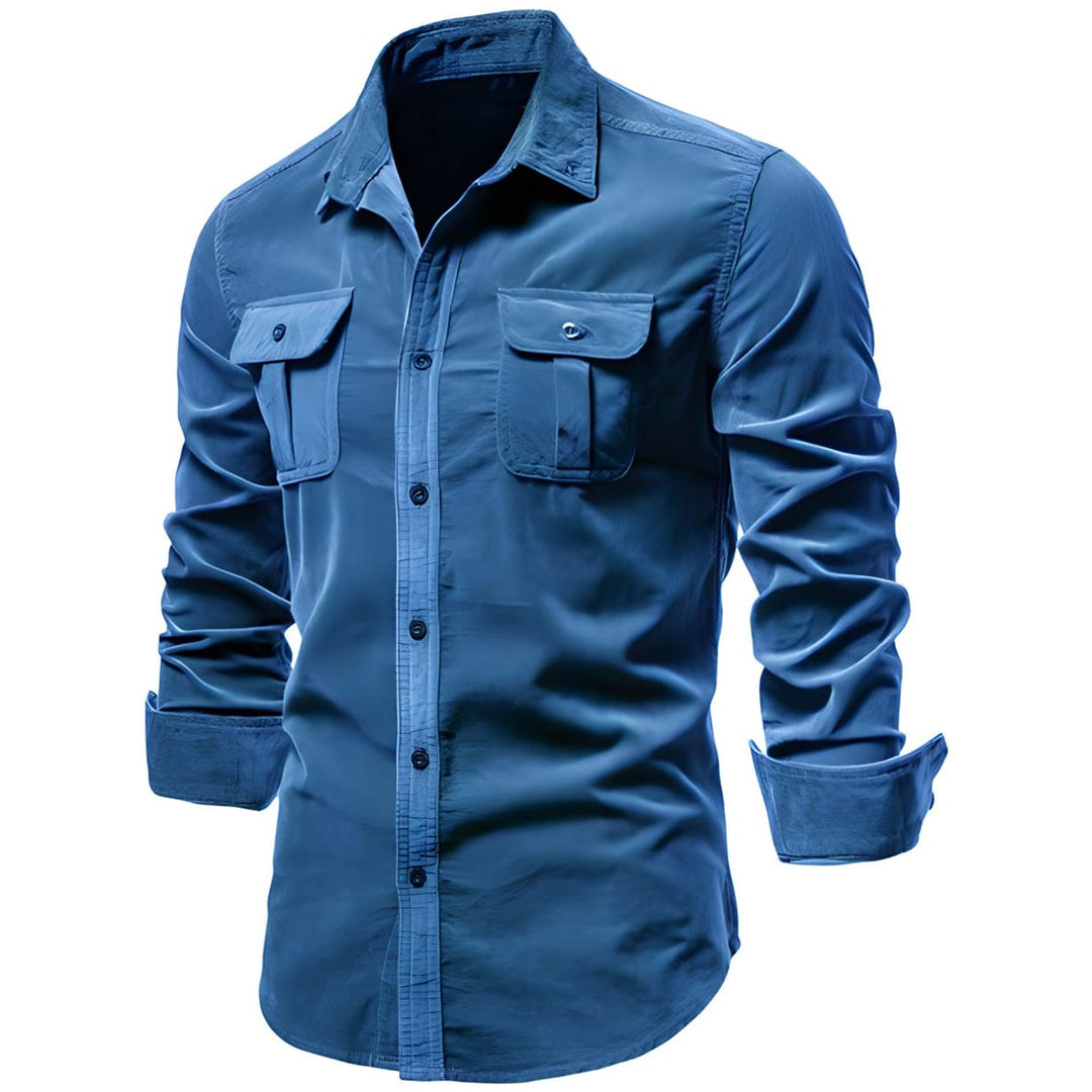 Magnus Men's Long-Sleeve Casual Button Shirt