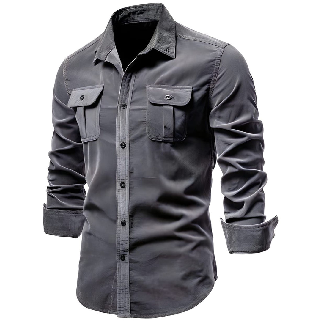 Magnus Men's Long-Sleeve Casual Button Shirt