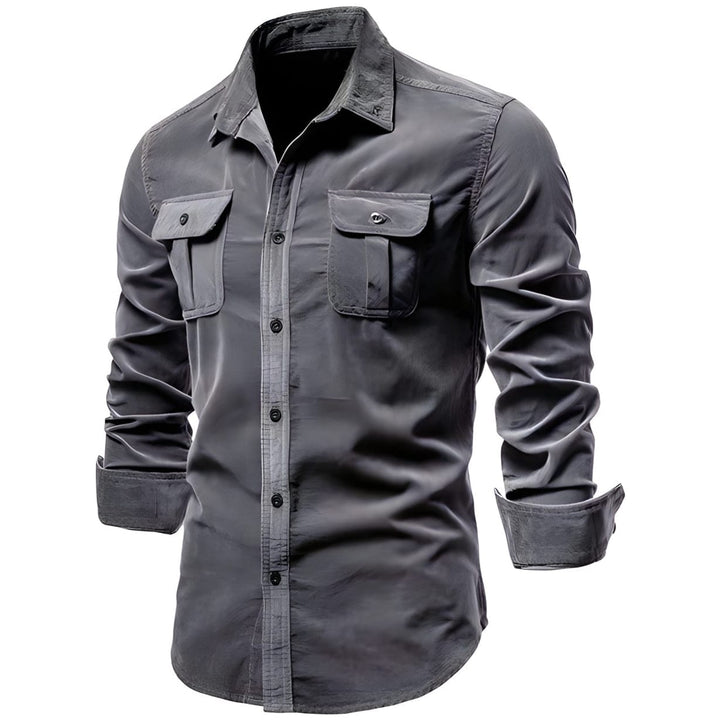Magnus Men's Long-Sleeve Casual Button Shirt
