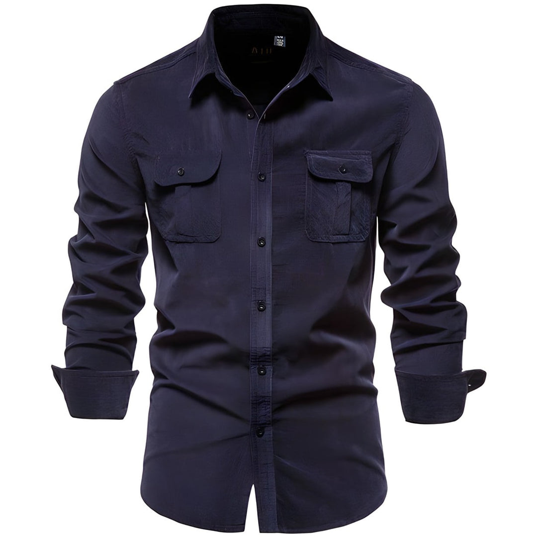 Magnus Men's Long-Sleeve Casual Button Shirt