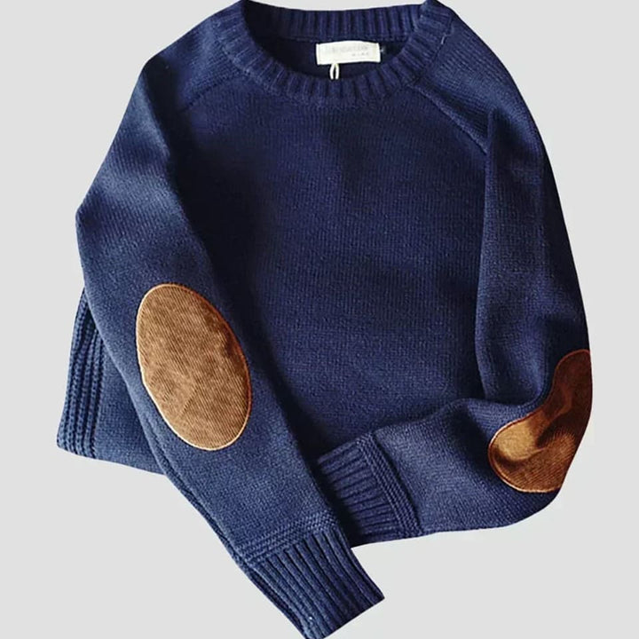 Dallas Men's Elbow Patch Knit Jumper