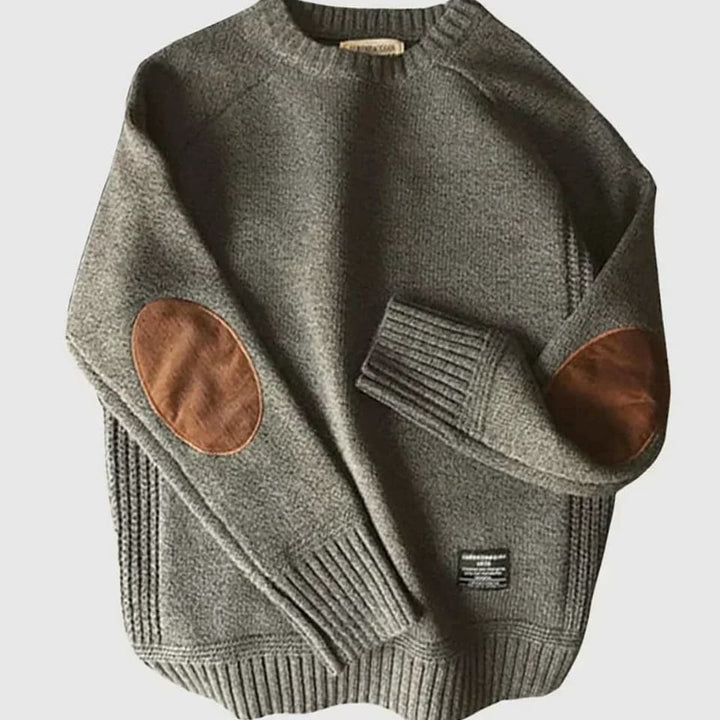 Dallas Men's Elbow Patch Knit Jumper