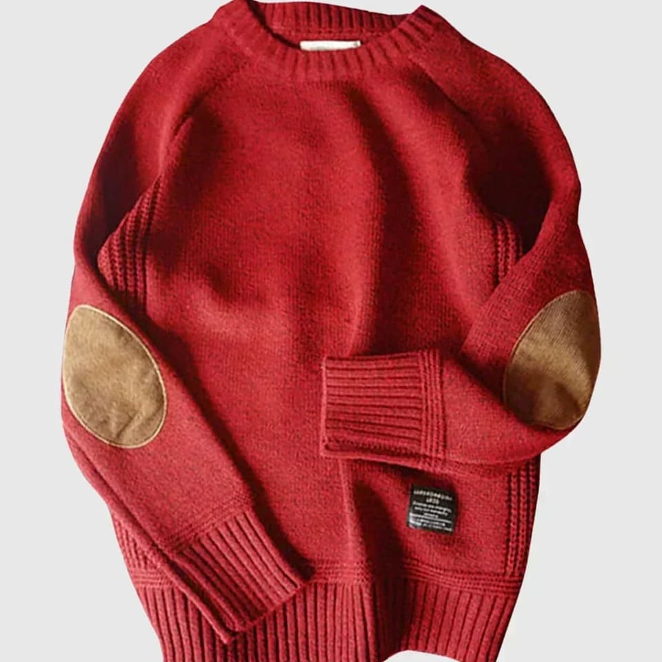 Dallas Men's Elbow Patch Knit Jumper