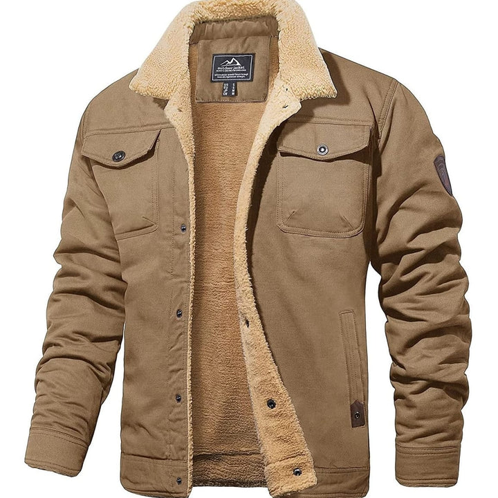 Maxwell Men's Warm Button-Front Fleece Jacket
