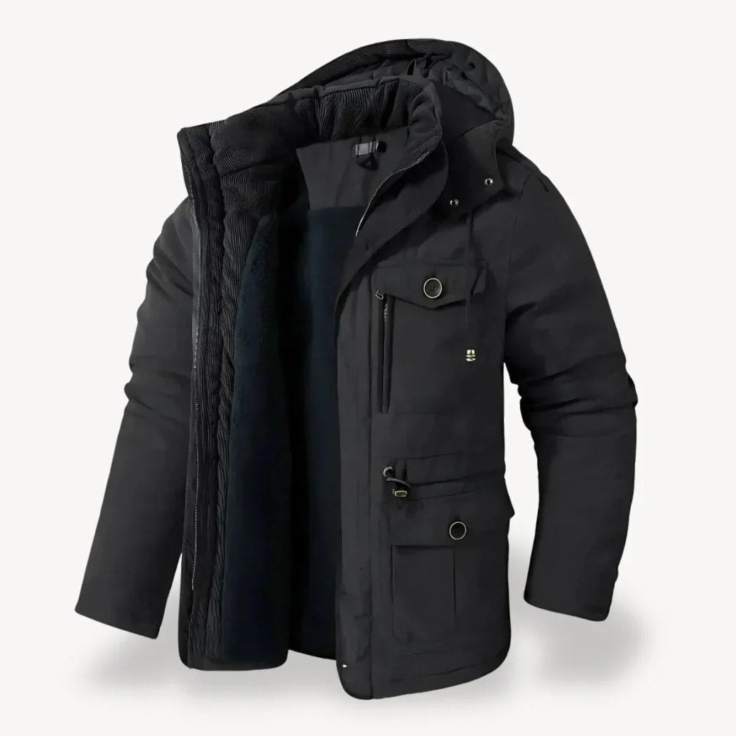 Grayson Men's Rugged Fleece-Lined Winter Jacket