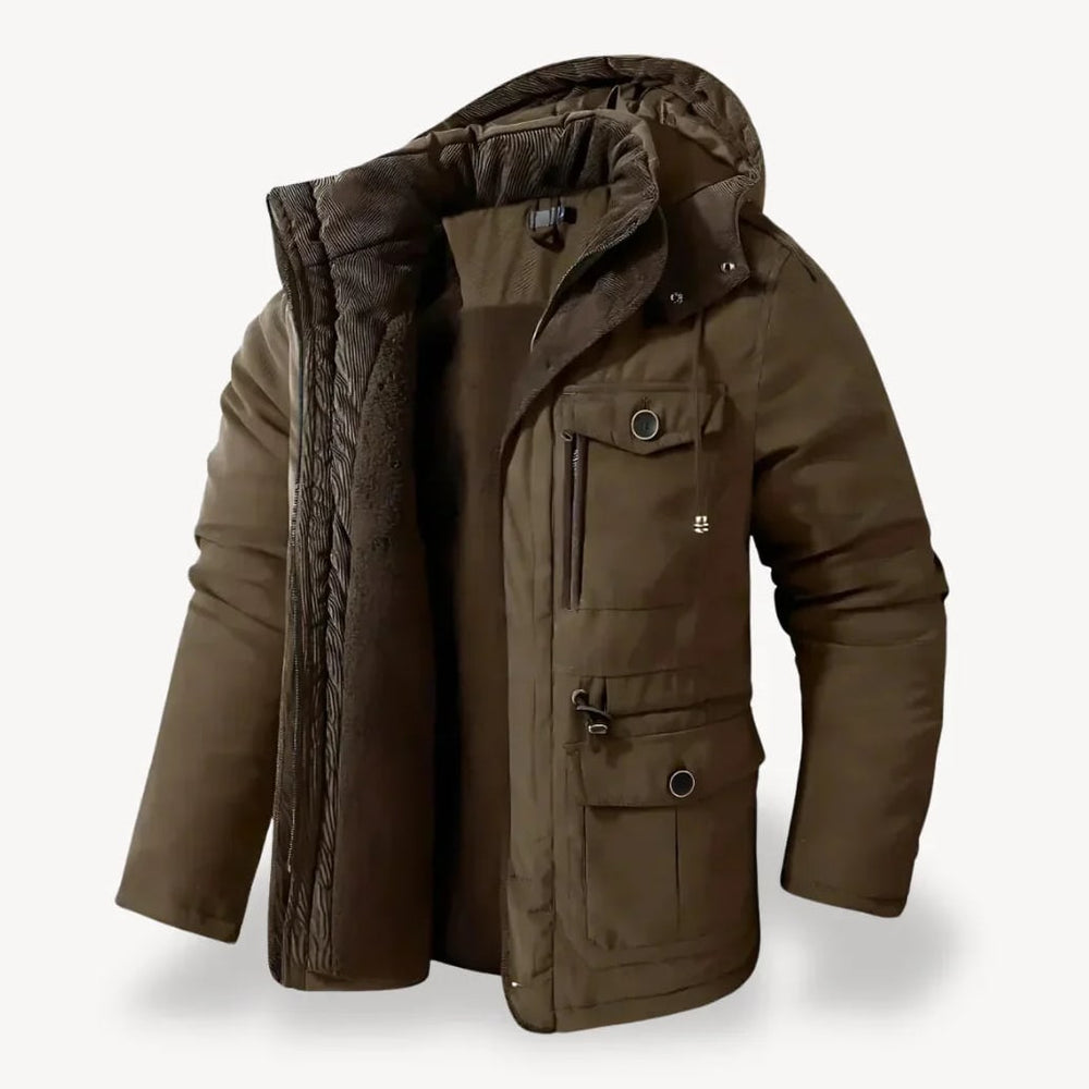 Grayson Men's Rugged Fleece-Lined Winter Jacket