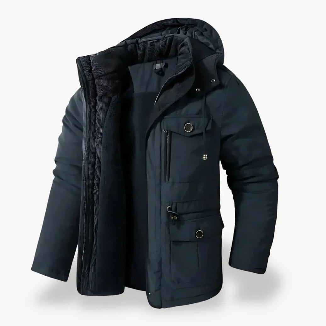 Grayson Men's Rugged Fleece-Lined Winter Jacket