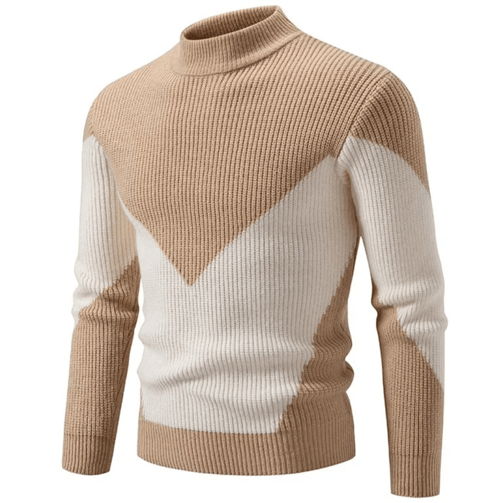 Foster Men's Geometric Print Long-Sleeve Jumper