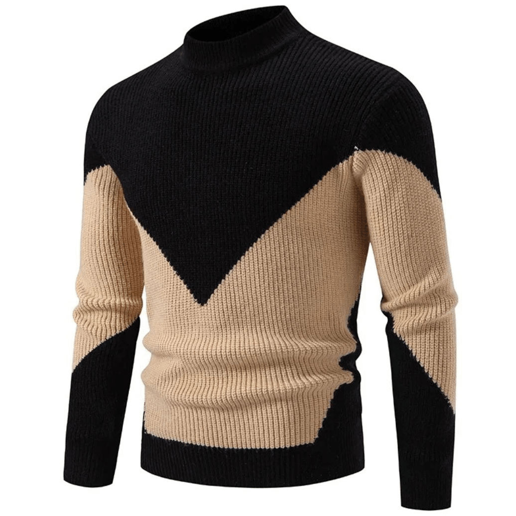 Foster Men's Geometric Print Long-Sleeve Jumper