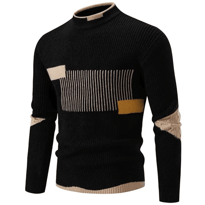 Foster Men's Geometric Print Long-Sleeve Jumper