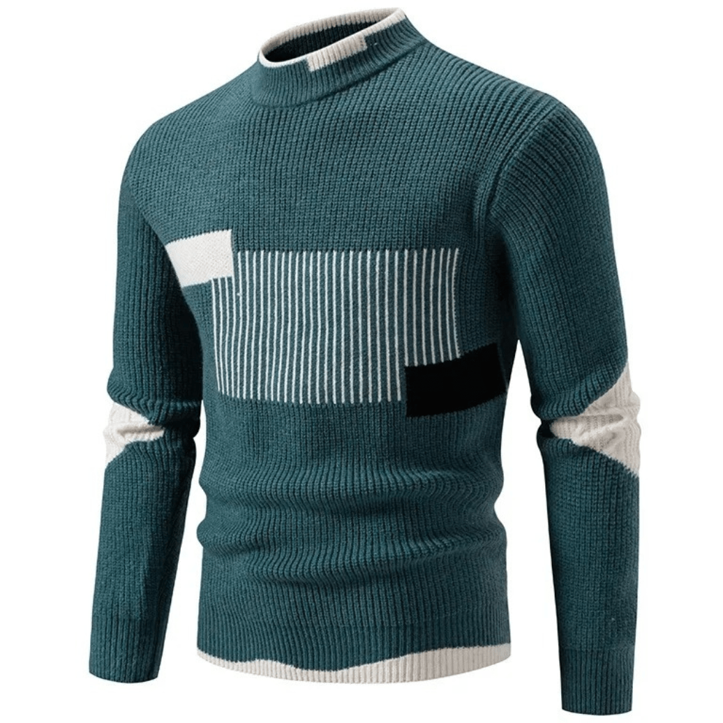 Foster Men's Geometric Print Long-Sleeve Jumper