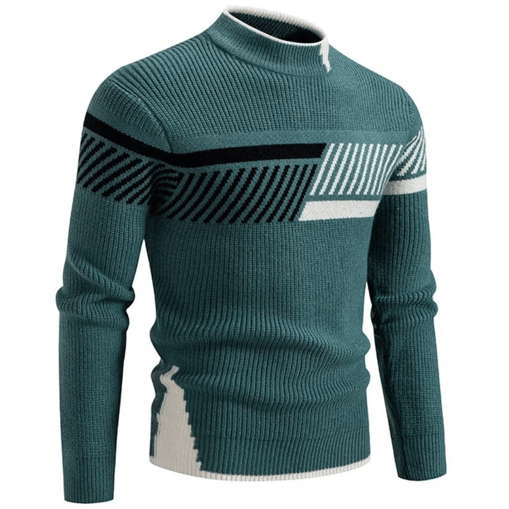 Foster Men's Geometric Print Long-Sleeve Jumper