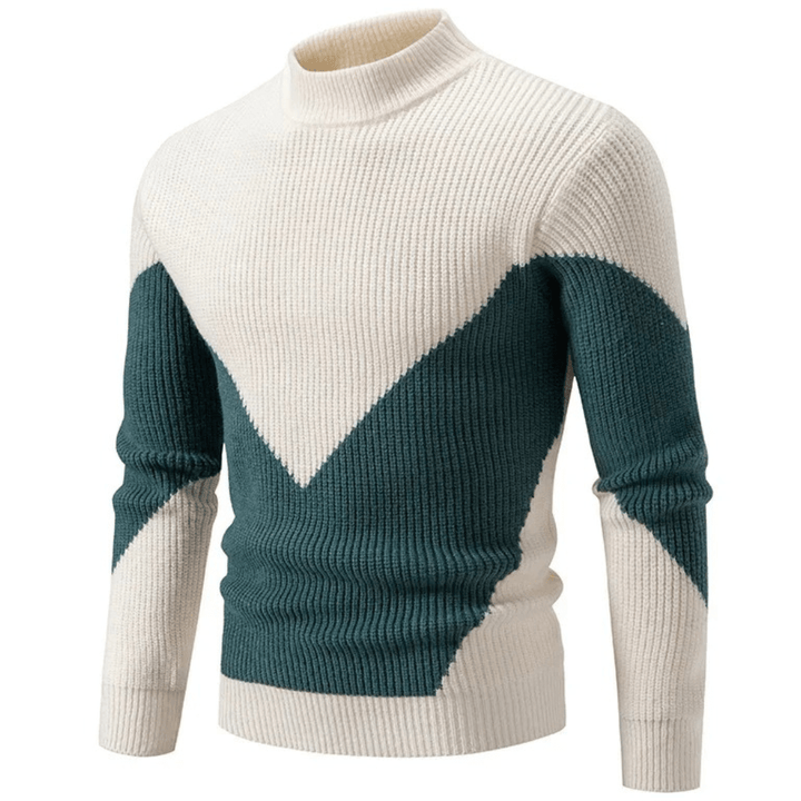Foster Men's Geometric Print Long-Sleeve Jumper