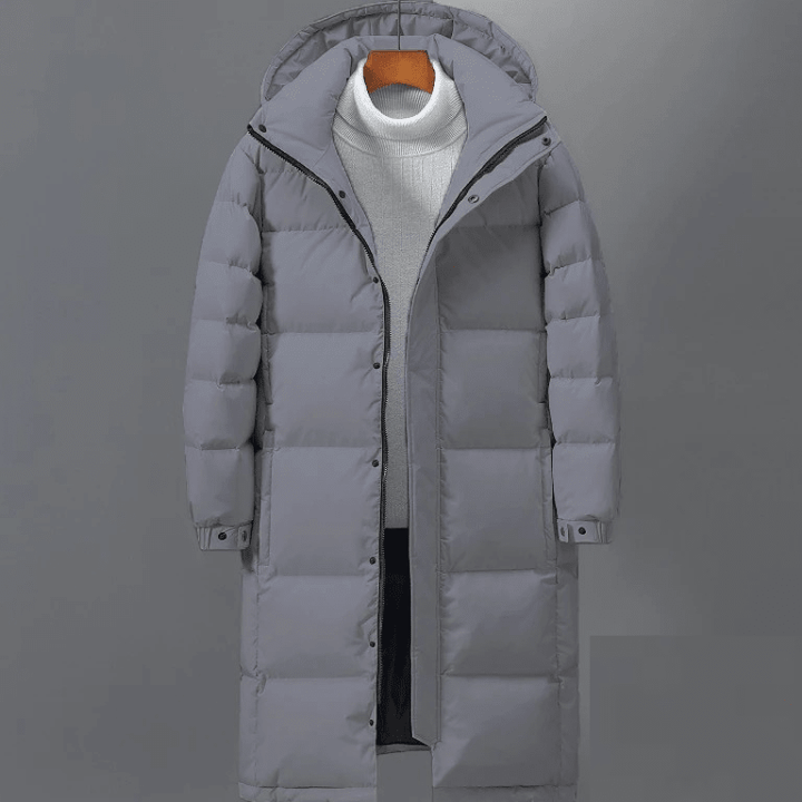 Merrick Men's Long Hooded Quilted Winter Coat