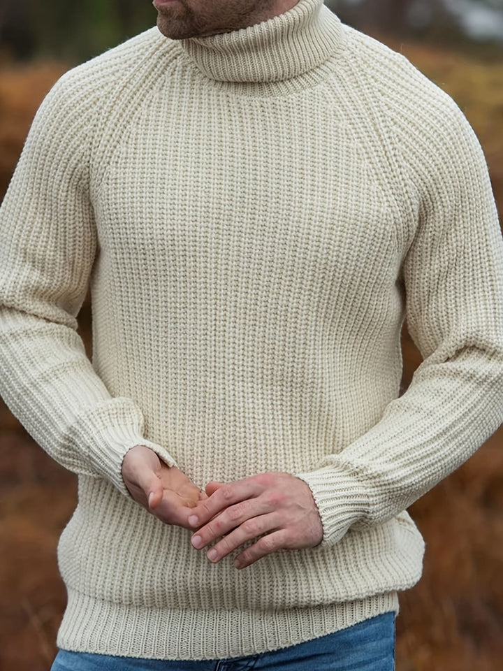 Adrian Men's Roll Neck Knit Jumper