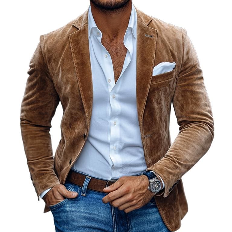 Felix Men's Tailored Suede-Look Jacket
