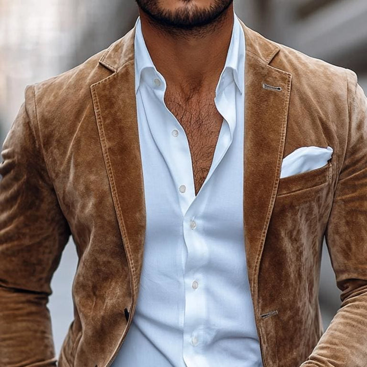 Felix Men's Tailored Suede-Look Jacket
