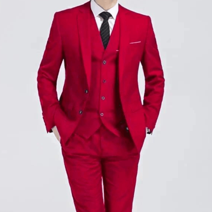 Emory Men's Black Three-Piece Formal Suit