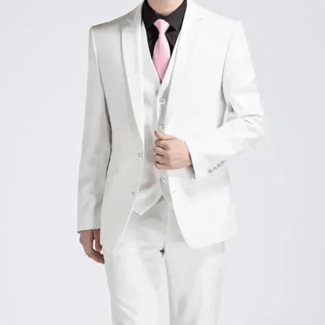 Emory Men's Black Three-Piece Formal Suit
