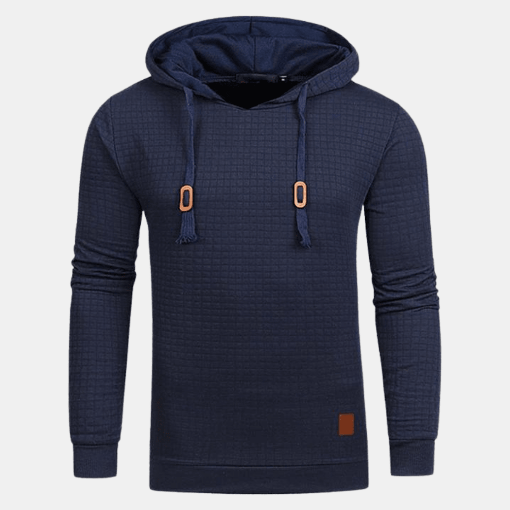 Caleb Men's Vintage Patterned Pullover Hoodie