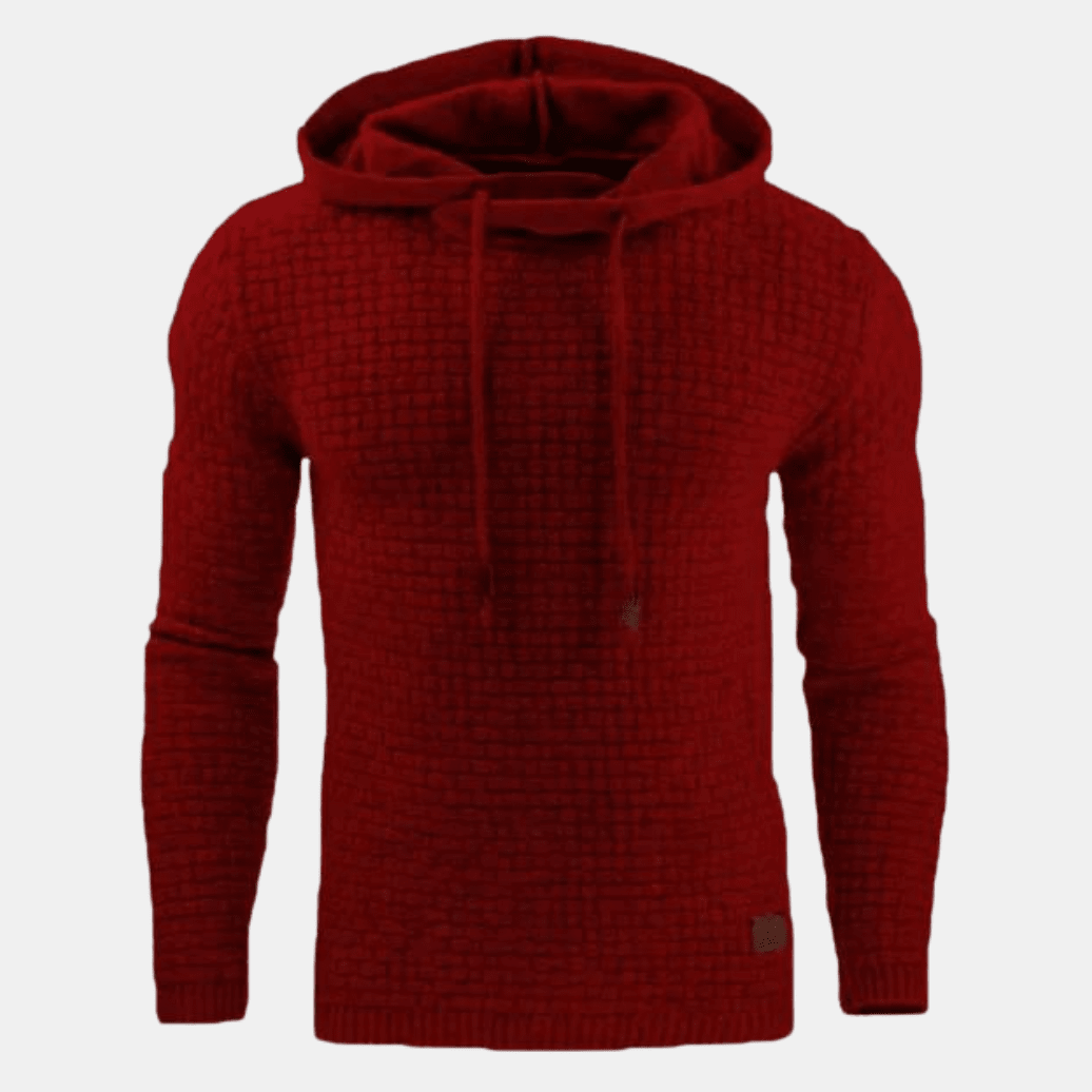 Caleb Men's Vintage Patterned Pullover Hoodie