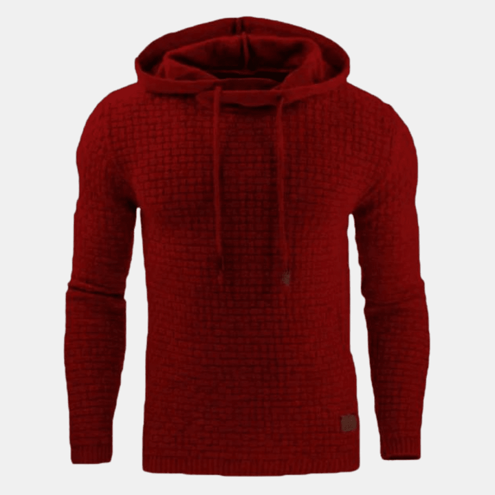 Caleb Men's Vintage Patterned Pullover Hoodie