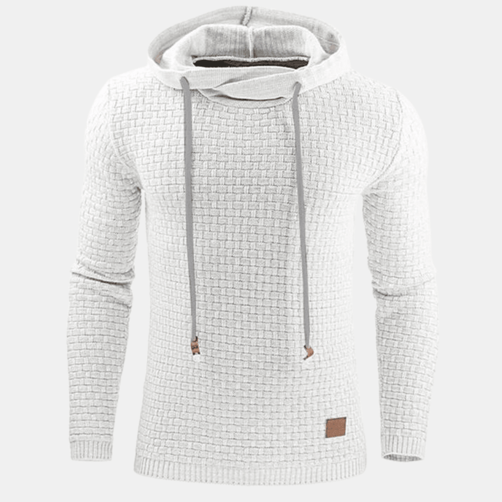 Caleb Men's Vintage Patterned Pullover Hoodie