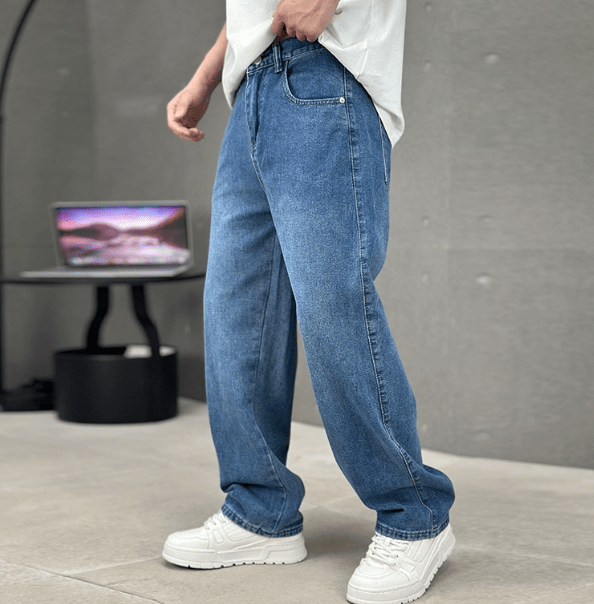 Jericho Men's Wide Fit Straight Leg Jeans