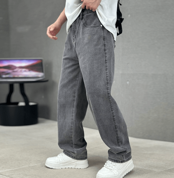 Jericho Men's Wide Fit Straight Leg Jeans