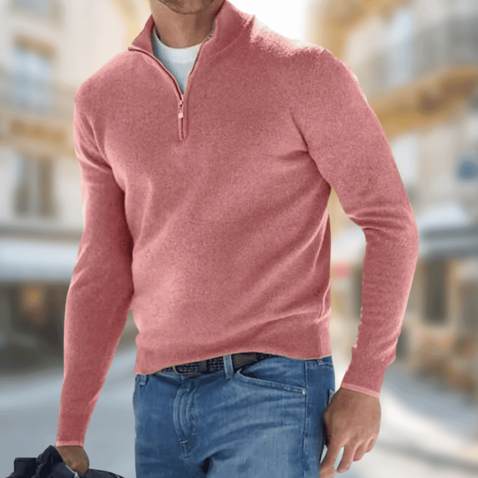 Murphy Men's Zip-Collar Casual Sweater