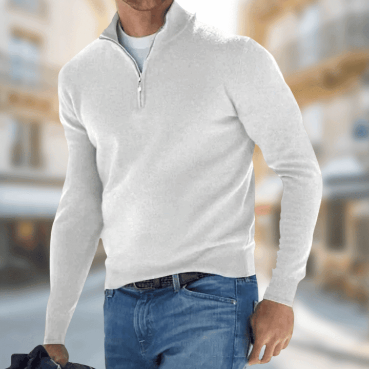 Murphy Men's Zip-Collar Casual Sweater