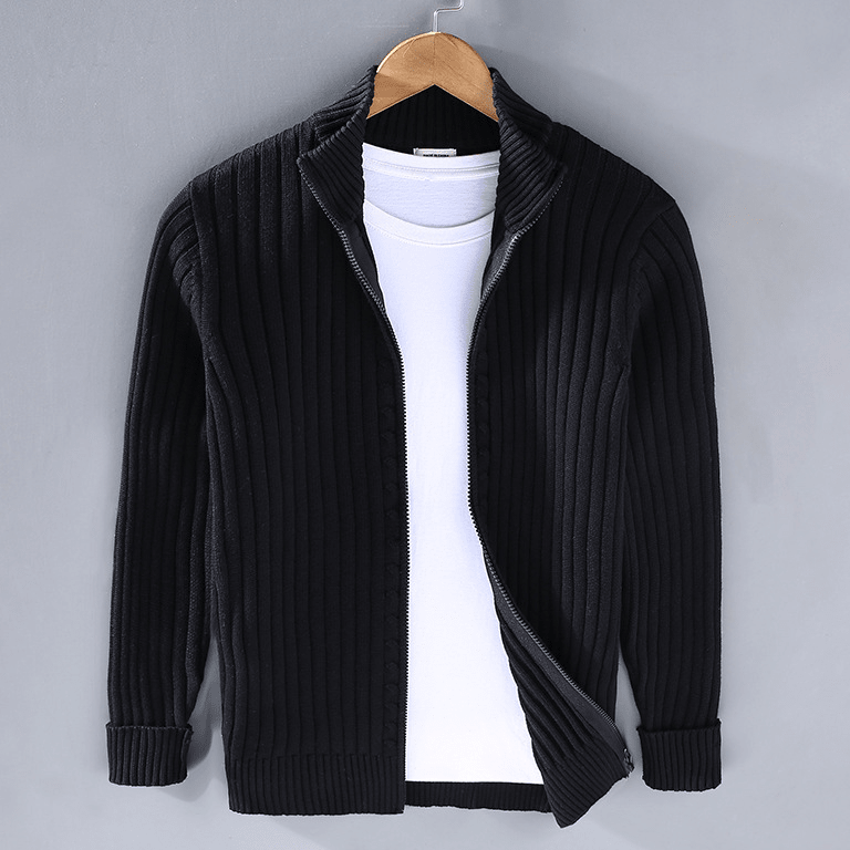 Kit Men's Zip-Up Knit Cardigan