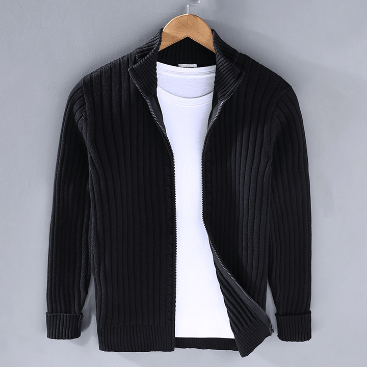 Kit Men's Zip-Up Knit Cardigan