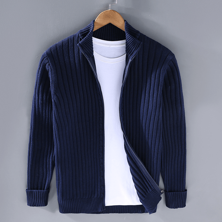 Kit Men's Zip-Up Knit Cardigan