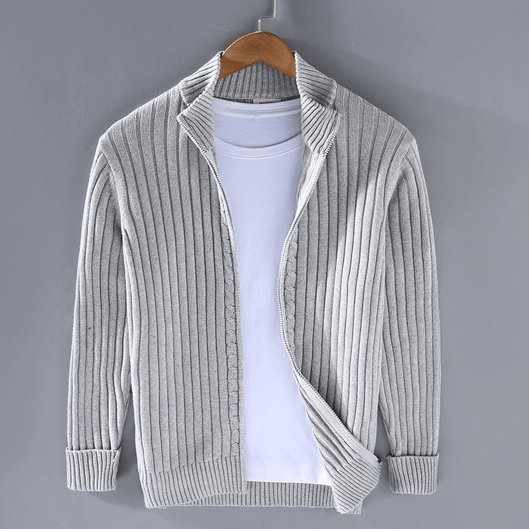 Kit Men's Zip-Up Knit Cardigan