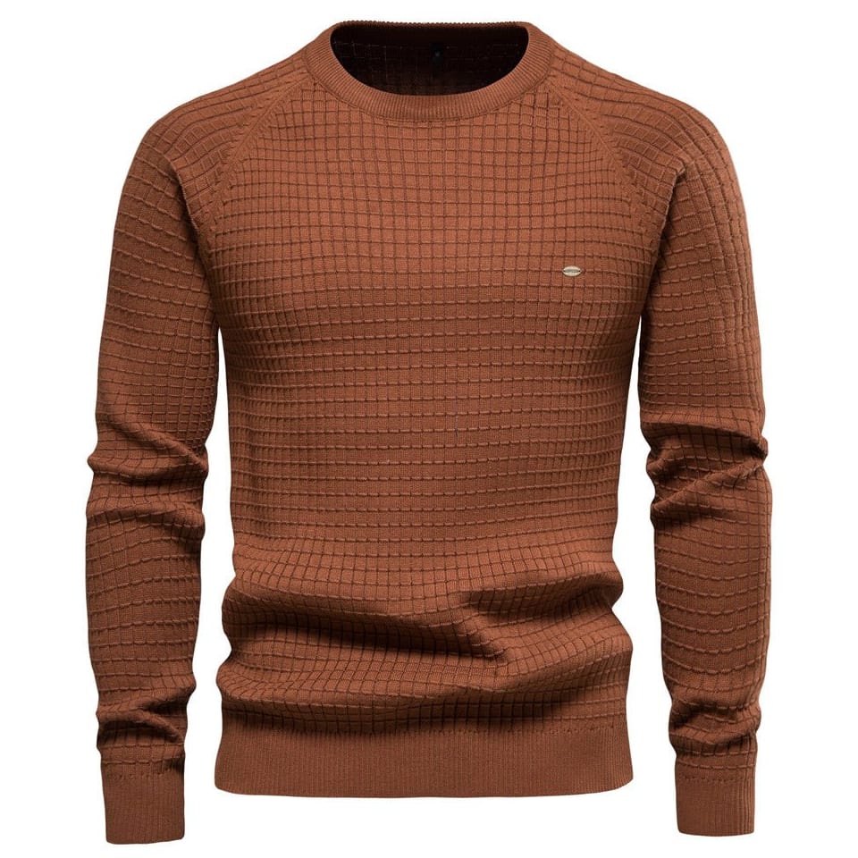 Kian Men's Textured Long-Sleeve Winter Jumper