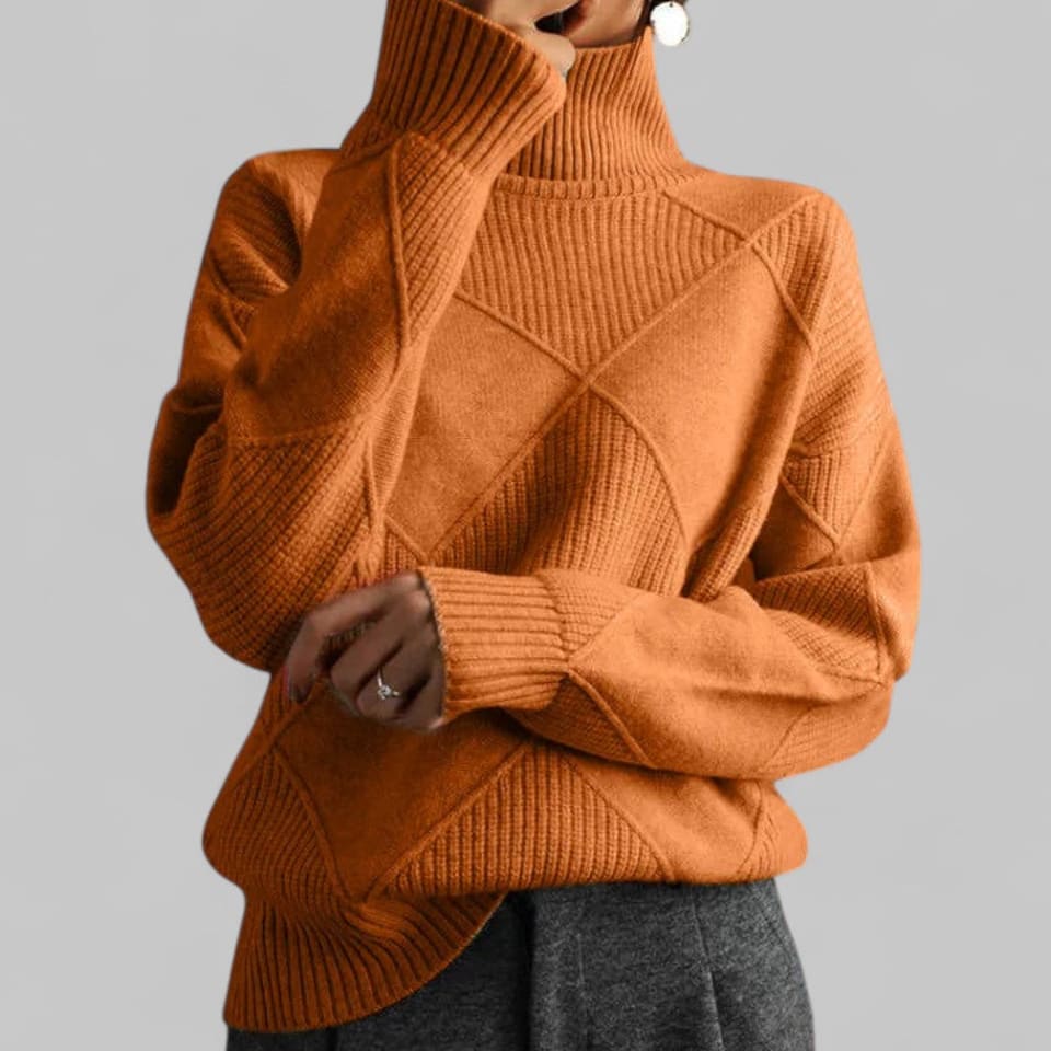 Nora Women's Loose Roll-Neck Jumper